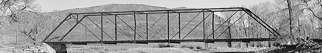 Four Mile Bridge, Spanning Elk River on County Rd. 42, Steamboat Sprngs vicinity, Routt County, CO. 